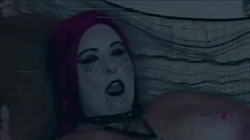 Reproducir Bbw con pintura facial se folla el coño con un consolador de vidrio